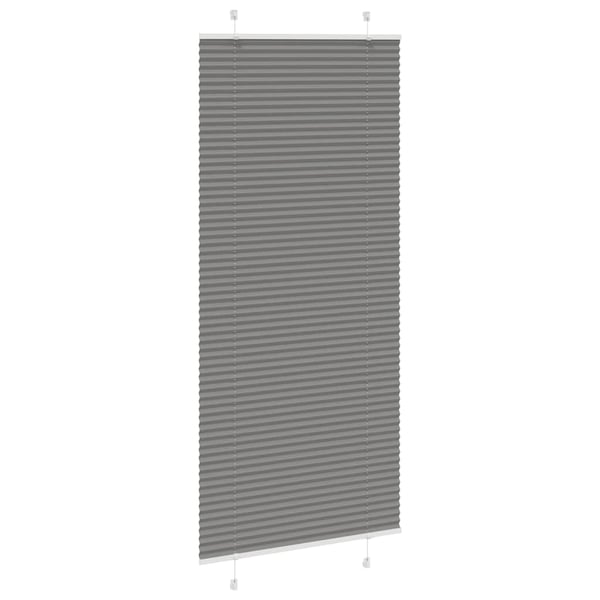 vidaXL plisségardin antrasitt 85x200 cm Stoff Bredde 84,4 cm Polyester