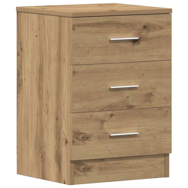 vidaXL Nattbord 2 stk artisan eik 38x35x55 cm konstruert tre