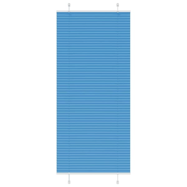 vidaXL Plisségardin Blå 95x200 cm Stoffbredde 94,4 cm Polyester