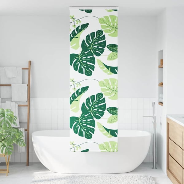 vidaXL Dusjrullgardin med kassett 70x240 cm Stoffbredde 66 cm