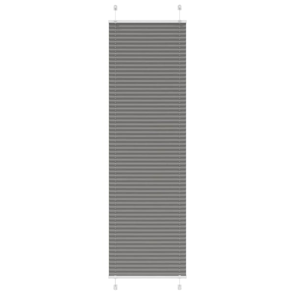 vidaXL plisségardin antrasitt 55x200 cm Stoff Bredde 54,4 cm Polyester