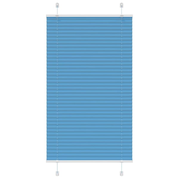vidaXL Plisségardin Blå 75x150 cm Stoffbredde 74,4 cm Polyester