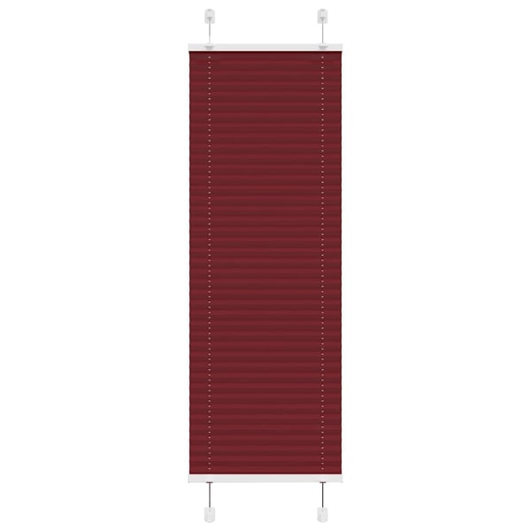 vidaXL Plisségardin Bordeauxrød 40x150 cm Stofbredde 39,4 cm Polyester
