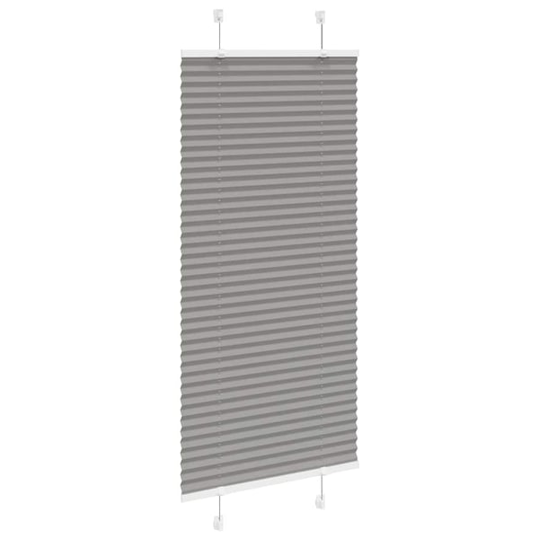 vidaXL plisségardin antrasitt 55x100 cm Stoff Bredde 54,4 cm Polyester