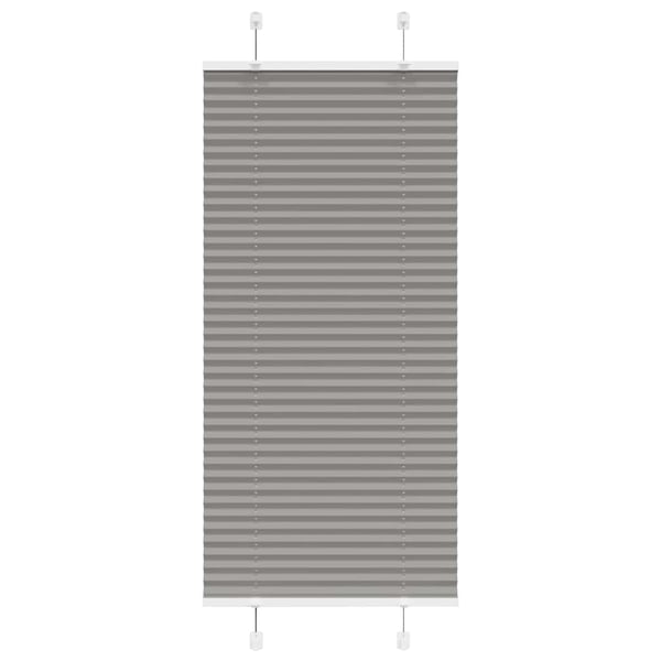 vidaXL Plisségardin Antracit 55x100 cm Stofbredde 54,4 cm Polyester