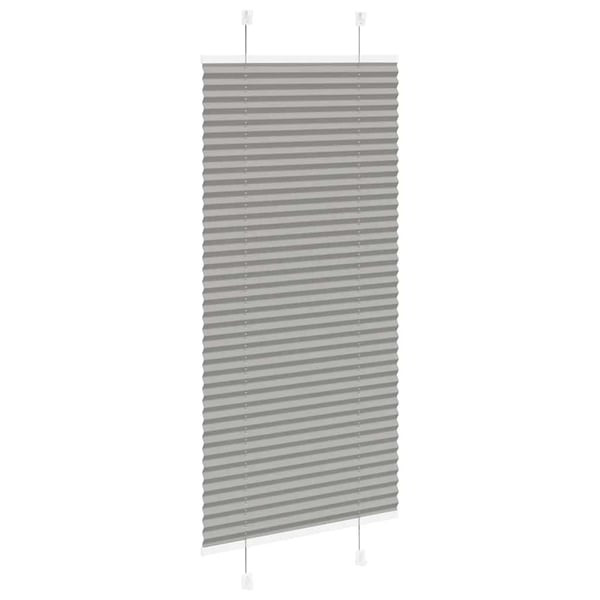 vidaXL plisségardin antrasitt 55x100 cm Stoff Bredde 54,4 cm Polyester