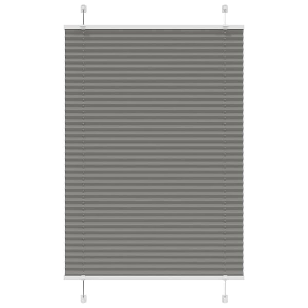 vidaXL Plisserad persienn antracit 95x150cm tyg bredd 94,4cm polyester