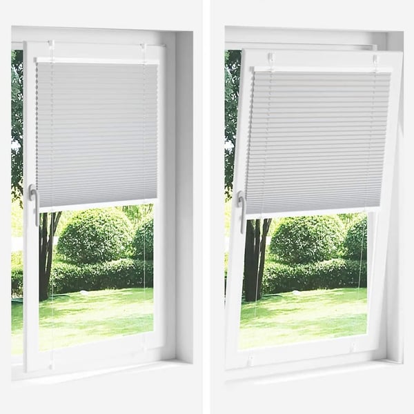 vidaXL Plisségardin Blå 55x100 cm Stofbredde 54,4 cm Polyester