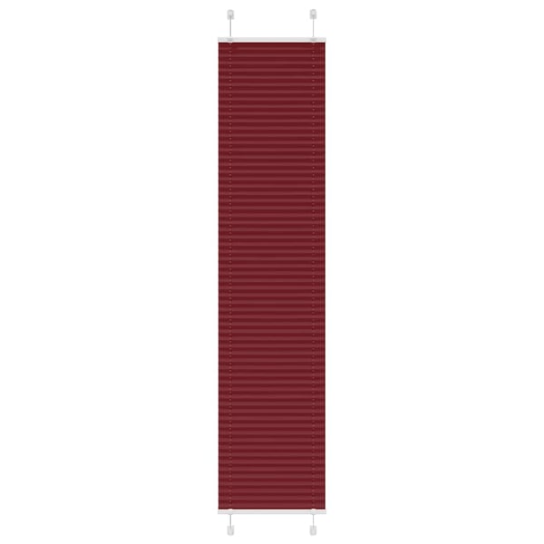 vidaXL Plisségardin Bordeaux Rød 50x200 cm Stoff Bredde 49,4 cm