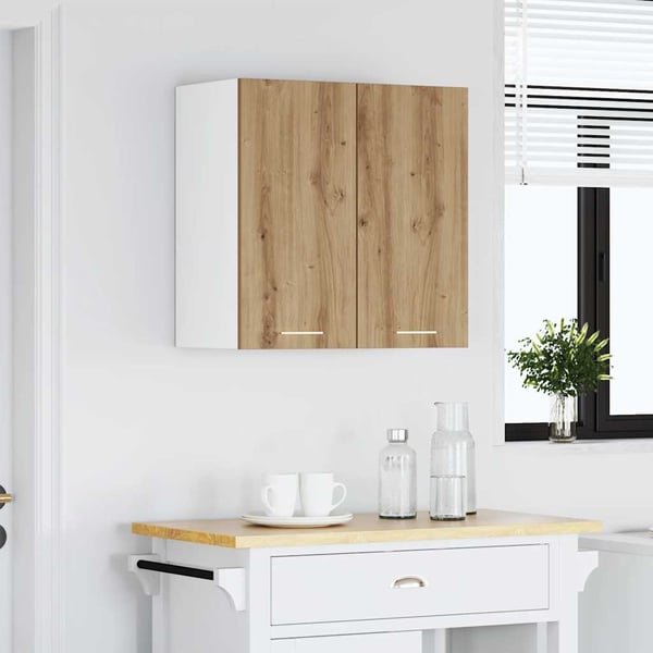 vidaXL Veggmontert kjøkkenskap "Lyon" artisan eik 60x31x60 cm