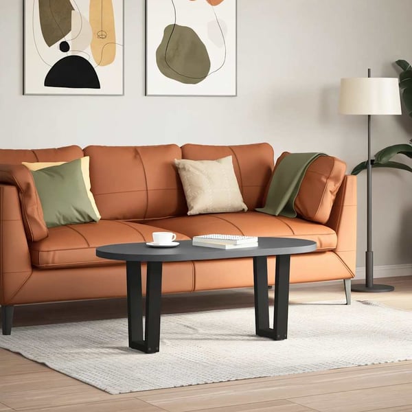 vidaXL sofabordsben V-formet 2 stk. sort 28 x (42-43,3) cm stål