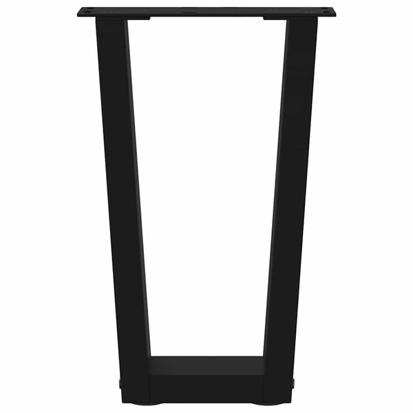 vidaXL sofabordsben V-formet 2 stk. sort 28 x (42-43,3) cm stål