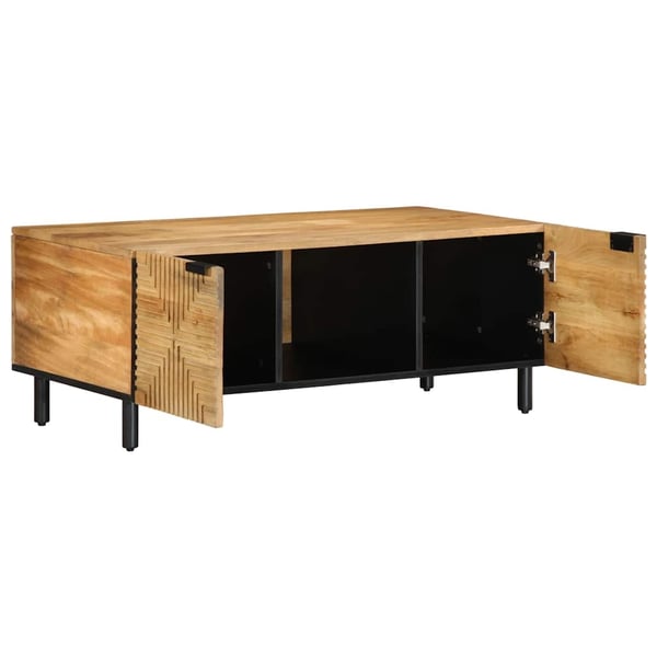 vidaXL Salongbord brun 100x54x40 cm heltre mango