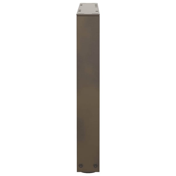 vidaXL Salongbordben V-formet 2 stk naturstål 50x(42-43,3) cm stål