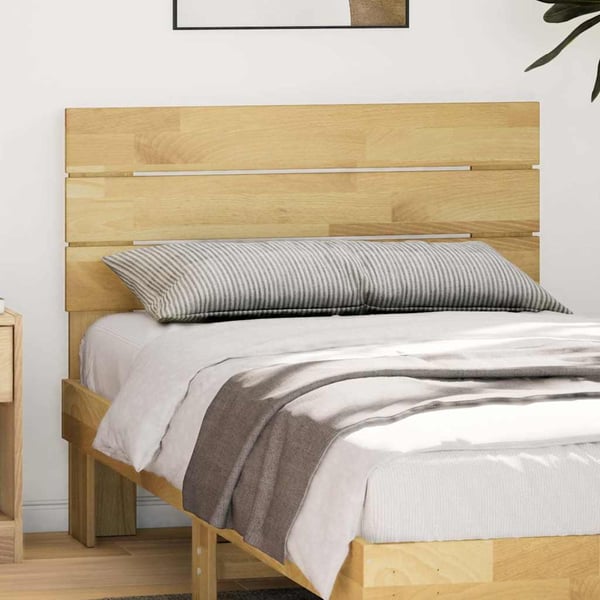 vidaXL sengegavl 100 cm massivt træ eg