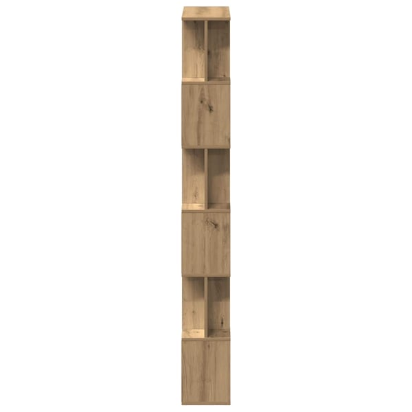 vidaXL bogskab 80x24x192 cm konstrueret træ kunsteg