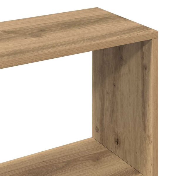 vidaXL bogskab 80x24x192 cm konstrueret træ kunsteg