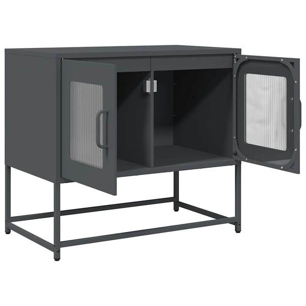 vidaXL TV-skap Antrasitt 68x39x60,5 cm Kaldvalset stål