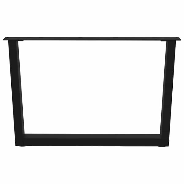 vidaXL sofabordsben V-formet 2 stk. sort 70 x (42-43,3) cm stål