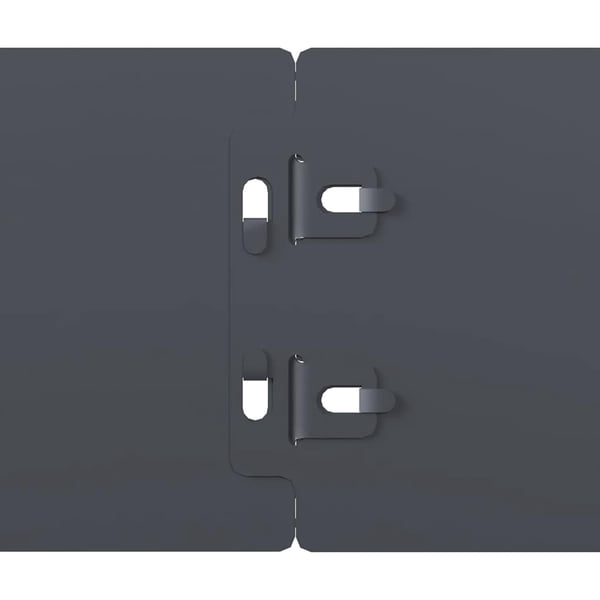 vidaXL Plenkanter 10 stk antrasitt 10x103 cm kaldvalset stål
