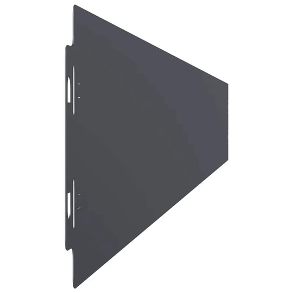 vidaXL Plenkanter 10 stk antrasitt 10x103 cm kaldvalset stål