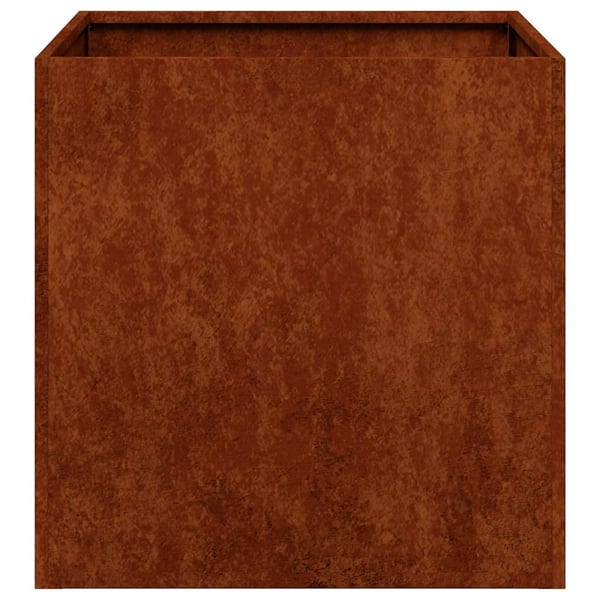 vidaXL plantekasse rustfarvet 40x40x40 cm forvitringsstål
