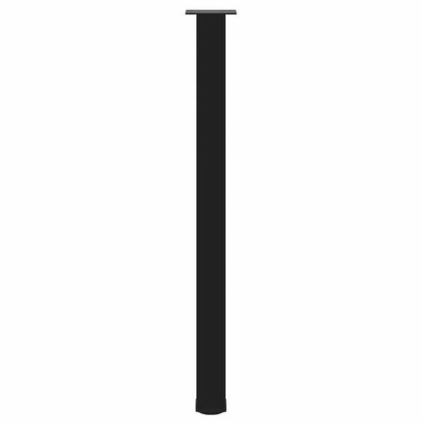 vidaXL barbordsben 4 stk. sort 110-112 cm stål