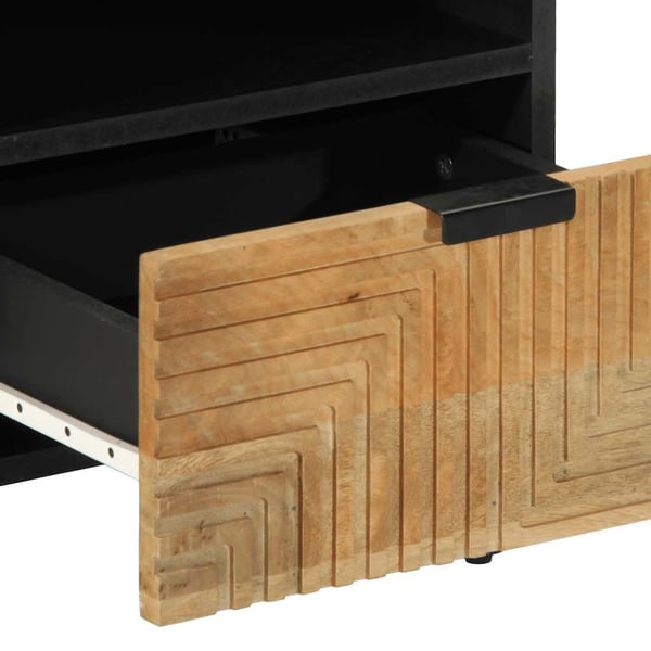 vidaXL Nattbord brun 40x33x46 cm heltre mango