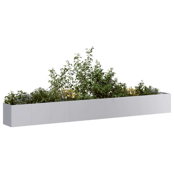 vidaXL Plantekasse 360x40x40 cm galvanisert stål