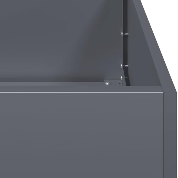 vidaXL Plantekasse antrasitt 360x40x40 cm kaldvalset stål