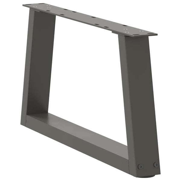 vidaXL Salongbordben V-formet 2 stk antrasitt 50x(30-31,3) cm stål