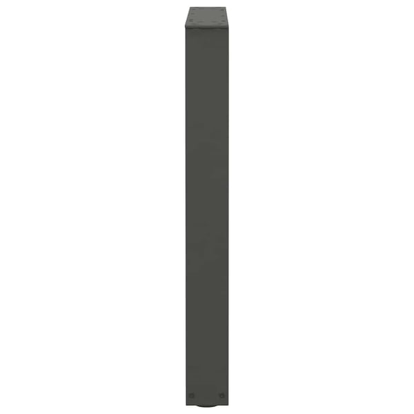 vidaXL Spisebordben V-formet 2 stk antrasitt 70 x (72-73,3) cm stål
