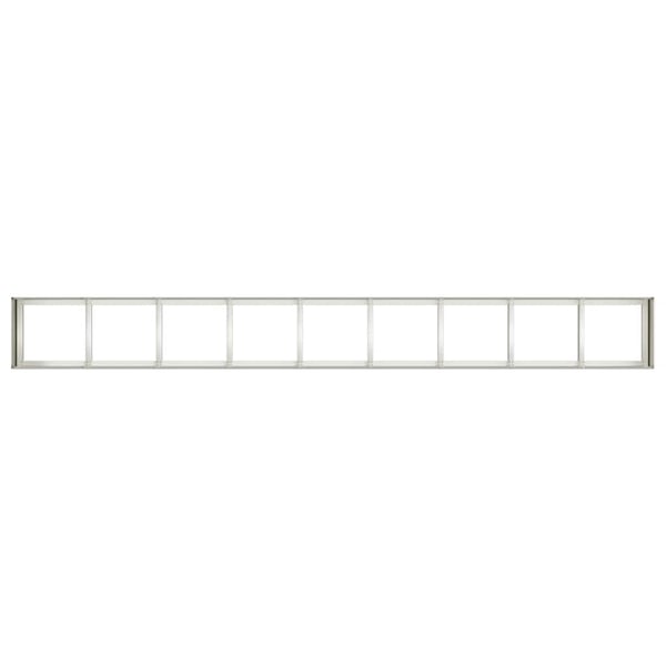 vidaXL Plantekasse hvit 360x40x40 cm kaldvalset stål