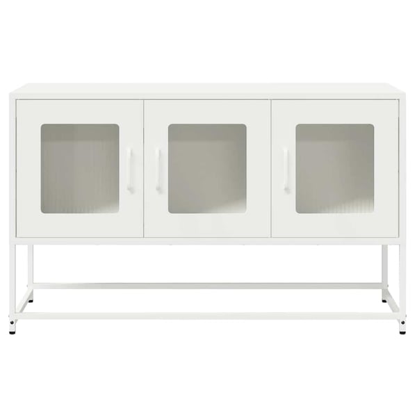 vidaXL TV-skap Hvit 100,5x39x60,5 cm Kaldvalset stål