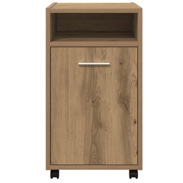 vidaXL Skap med hjul artisan eik 33x38x60 cm konstruert tre