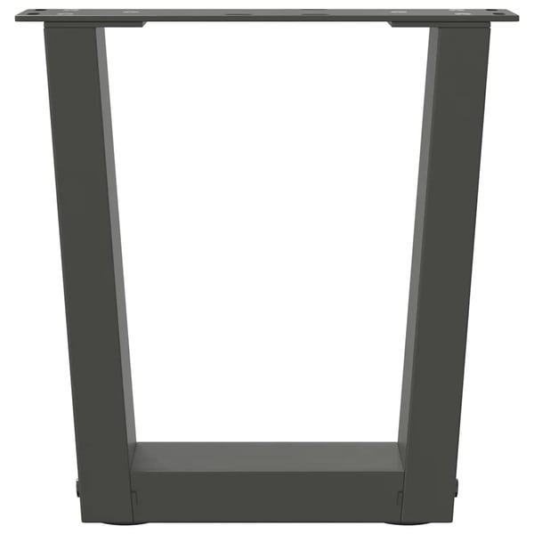 vidaXL Salongbordben V-formet 2 stk antrasitt 40x(30-31,3) cm stål