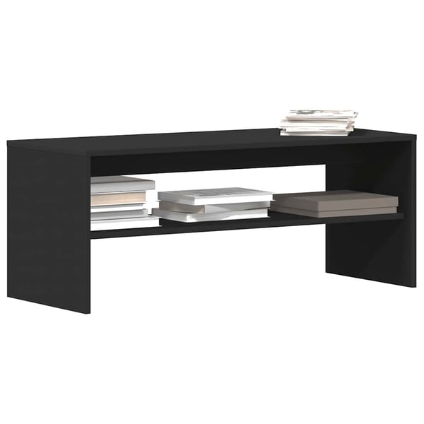 vidaXL TV-taso musta 100x40x40 cm lastulevy