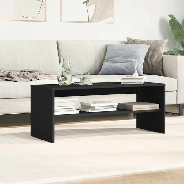 vidaXL TV-taso musta 100x40x40 cm lastulevy