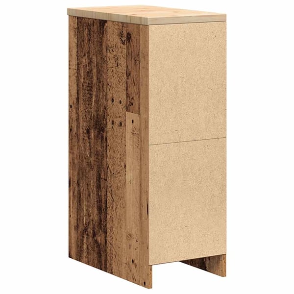 vidaXL Garageopbevaringsskab gammelt træ 30x51x85 cm