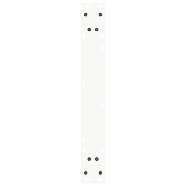 vidaXL Spisebordben V-formet 2 stk hvit 60 x (72-73,3) cm stål