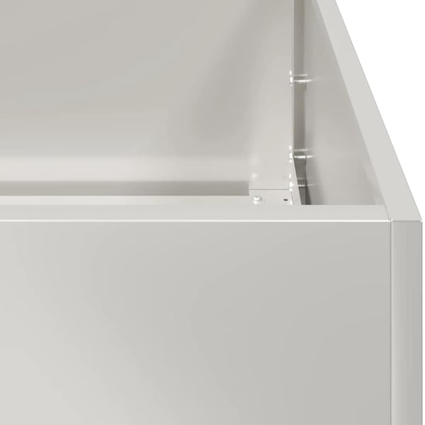 vidaXL Plantekasse 120x40x80 cm rustfritt stål