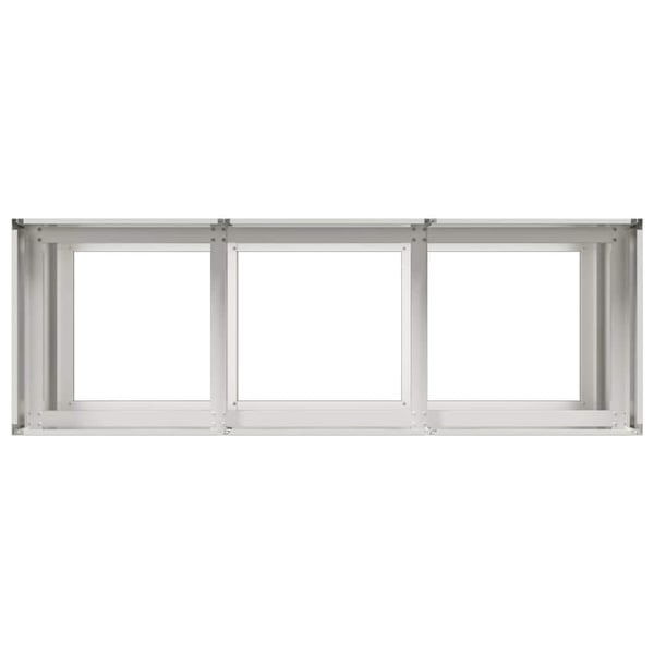 vidaXL Plantekasse 120x40x80 cm rustfritt stål