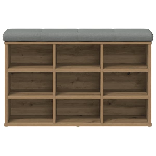 vidaXL skobænk 82x32x50 cm konstrueret træ kunsteg