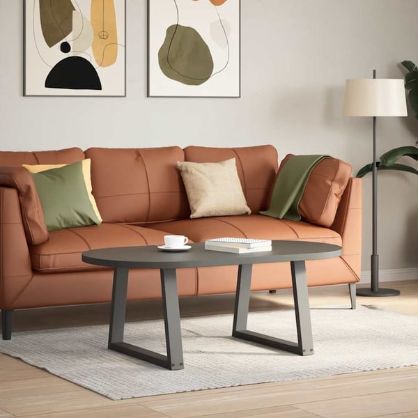 vidaXL Salongbordben V-formet 2 stk antrasitt 70 x (42-43,3) cm stål