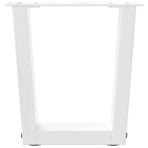 vidaXL sofabordsben V-formet 2 stk. hvid 30x(30-31,3) cm stål