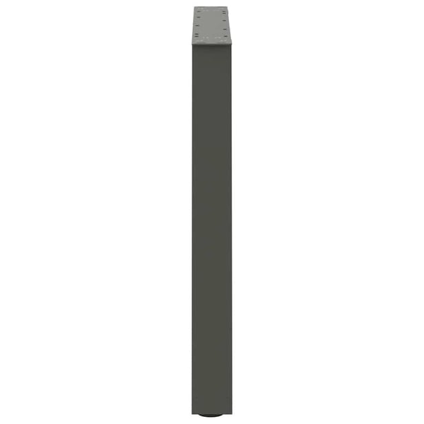 vidaXL Spisebordben V-formet 2 stk antrasitt 70 x (72-73,3) cm stål