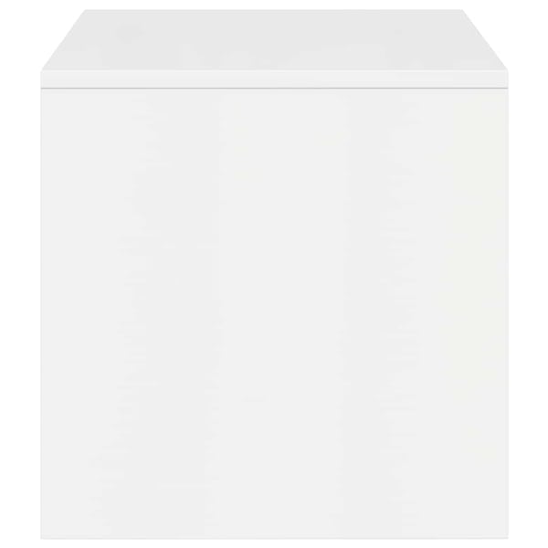 vidaXL TV-benk høyglans hvit 100x40x40 cm sponplate