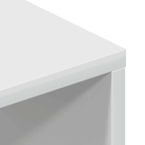 vidaXL TV-benk høyglans hvit 100x40x40 cm sponplate