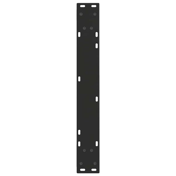vidaXL Spisebordben V-formet 2 stk svart 70 x (72-73,3) cm stål