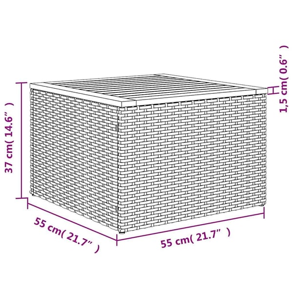 vidaXL sengegavl 120 cm massivt træ eg